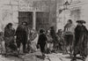 Madrid: Praying to the Virgin in the streets of Madrid. Spain 1875 old print