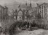 Spanish civil war: The King entering Logrono on his return from the army 1875