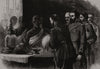 The Prince inspecting the Sacred Tooth, Kandy. Sri Lanka 1876 old print