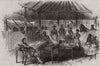 Ceylon (Sri Lanka) insurrection. Matale rebellion. Kandian court house 1850
