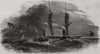 Brazilian Slaver trying to run down HMS Phoenix, on the coast of Africa 1850
