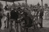 Paying labourers on their arrival at Tabernilla. The Panama ship canal 1888