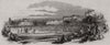 Grand cricket match at Brighton. Sussex 1844 old antique vintage print picture