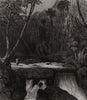 Falls of Anevoca, forest of Analamazaotra. Madagascar 1863 old antique print