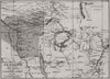 Central Africa. Map showing great forest traversed by Mr Stanley 1890 old
