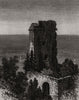 The Torre di Grimaldi, near Menton. Alpes-Maritimes 1882 old antique print