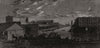 Sacramento floods, California: Levee opposite K-Street, Sacramento City 1862