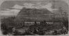 Algeciras, with a distant view of Gibraltar. Spain 1859 old antique print