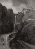 The destructive floods in Spain: Ronda, near Malaga 1891 old antique print