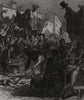 Sketches in Madrid: buying arms in the Rastro. Spain 1873 old antique print