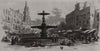Market-Place. Valencia 1866 old antique vintage print picture