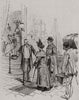 New arrivals at the Grand Hotel, Antwerp. Belgium 1894 old antique print