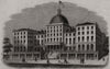 Burnet House, Cincinnati, U. S. Ohio 1859 old antique vintage print picture