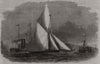 Royal Thames Yacht Club match: the Thought winning the £100 plate. England 1861