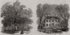 Liberty Tree Boston Common Longfellow's House old Cambridge. Massachusetts 1858