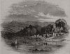 Dunkeld. Scotland 1842 old antique vintage print picture