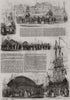 Procession of the Giant, on Queen Victoria's visit to Antwerp. Belgium 1843
