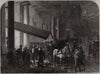 Mr. Gladstone's ministerial dinner: Arrival of guests. Politics 1870 old print