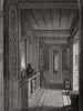 Beckford's Tower: The vestibule. Somerset 1845 old antique print picture