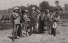 Burmese sketches: a friendly chat with Yaw villagers. Burma 1889 old print