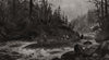 Shooting the rapids. St Lawrence. Native American Indians in canoes 1894 print