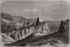View of Dubrovnik. Croatia 1861 old antique vintage print picture