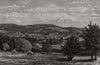 Dorking, from the Road To the Denbies. Surrey c1870 old antique print picture