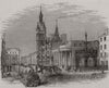 Aberdeen from the Cross. Scotland c1870 old antique vintage print picture