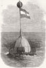 TELEGRAPHS. 2nd Buoy marking cable 1863 old antique vintage print picture