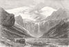 SWITZERLAND. Plan Des Isles, Val Des Ormonds c1880 old antique map chart