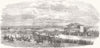 LEICS. Croxton Park Races 1853 old antique vintage print picture