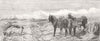 LANCS. Lytham Common, Lancashire 1853 old antique vintage print picture
