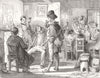 IRELAND. Drowning Shamrock, St Patrick's Night 1853 old antique print picture