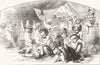 IRELAND. St Patrick's Day 1853 old antique vintage print picture