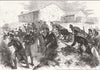 SPAIN. Civil War. San Candido(Las Carreras), Bilbao 1874 old antique print