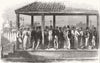 INDIA. Indian Railway Station 1854 old antique vintage print picture
