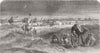 EGYPT. Suez Canal Works. Toosoomville, Timsah 1863 old antique print picture