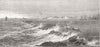 EGYPT. New Breakwater, harbour of Alexandria 1872 old antique print picture