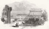 RUSSIA. Odessa. Count Woronzow's palace, destroyed 1854 old antique print