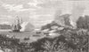 PHILIPPINES. HMS Nassau attacking pirates, Sulu 1872 old antique print picture