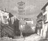ITALY. Church of Santa Pudentiana, Rome 1850 old antique vintage print picture