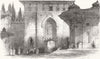 TURKEY. Istanbul & Dardanelles, Sublime Porte 1850 old antique print picture