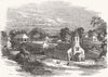 INDIA. New Church, Mount Aboo, Rajasthan, East Indies 1850 old antique print