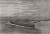 GHANA. Surf-Boat for landing troops, Ghana 1873 old antique print picture