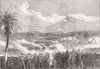 GHANA. Repulse of Ashanti, Elmina by British Marines 1873 old antique print