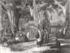 INDIA. Hindu Festival, Kashmir 1858 old antique vintage print picture