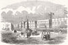 EGYPT. Troops at Alexandria, for the Turkish Army 1854 old antique print
