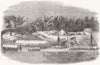 BURMA. Wreck of War-Steamer Medusa, Irrawaddy River 1854 old antique print