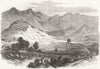 INDIA. Village of Oghee 1868 old antique vintage print picture