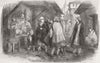 TURKEY. Sketch, Streets of Istanbul 1854 old antique vintage print picture